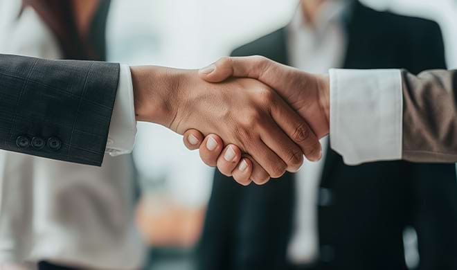Professional Business Partnership Handshake