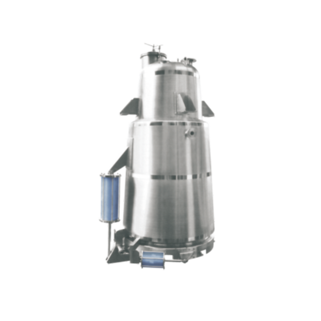 Upside-down taper type extracting tank