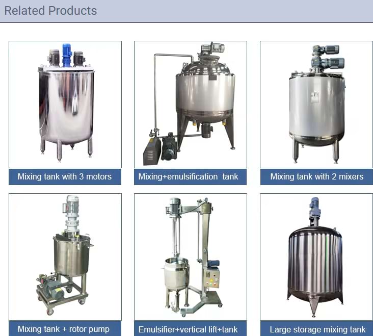 Electric Heating Mixing Tank for Food/Chemical