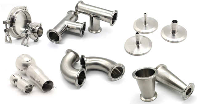 DN10-250 316L Sanitary Pipe Fittings For Food Pharma Grade